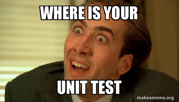 Meme about unit test